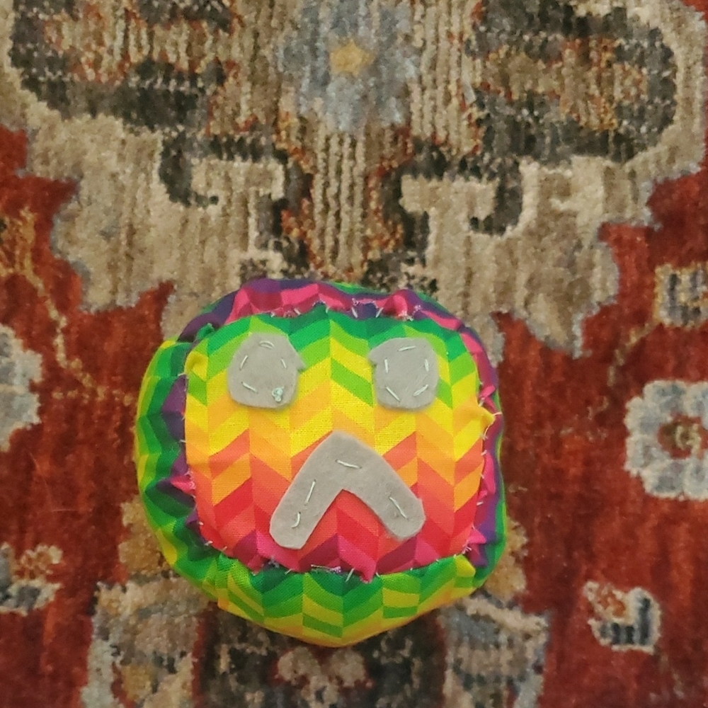 Handmade SlimeCube - Colorful Mix Sad